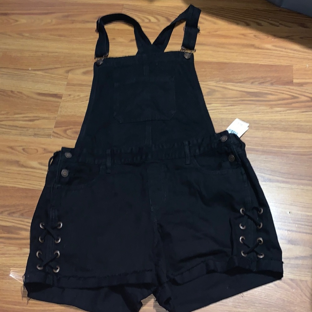 Black Hollister overalls size L